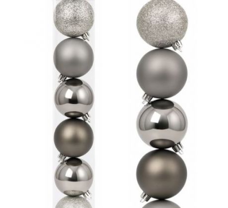 Vianočné gule mix 8 cm/12 ks XL04-X05