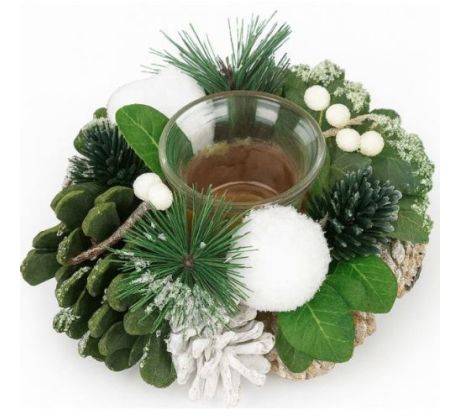 Svietnik vianočný 17 cm