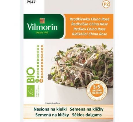 Reďkovka China Rose 10 g - pikantné a výživné klíčky pre zdravú kuchyňu