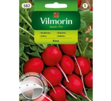 Reďkovka červená celoročná KRASA výsevný pásik / 7m