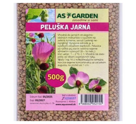Peluška jarná na zelené hnojenie 500 g