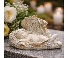 Anjelik spiaci bielozlatý 4,7 cm