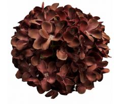 Umelá hortenzia hnedá 20 cm