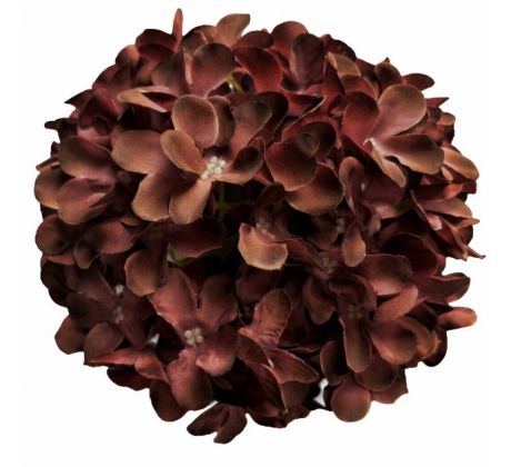 Umelá hortenzia hnedá 20 cm
