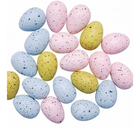 Vajíčka farebný míx 4 cm / 24 ks
