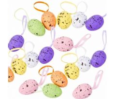 Vajíčko so stužkou mix 3,5 cm/ 24 ks