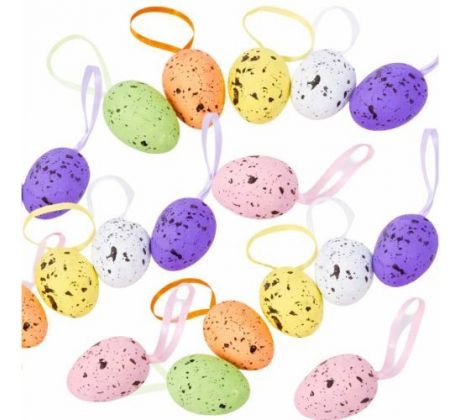 Vajíčko so stužkou mix 3,5 cm/ 24 ks