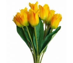 Umelá kytica tulipány žlté 44 cm