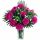 Umelá kytica karafiáty - tmavoružová