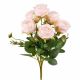 Umelá kytica ružičky krémovo - lososová 30 cm