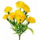 Umelá kytička karafiáty žltá 28 cm