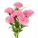 Umelá kytička karafiáty ružová 28 cm