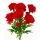 Umelá kytička karafiáty červená 28 cm