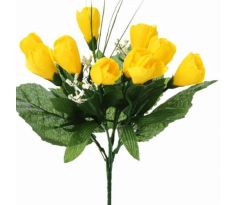 Umelá kytička krokusy žltá 25 cm