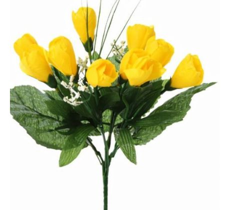 Umelá kytička krokusy žltá 25 cm