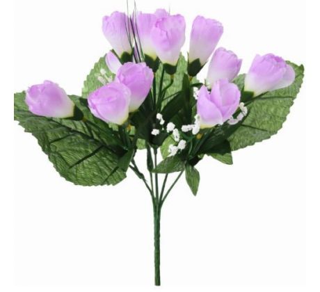 Umelá kytička krokusy bledofialová 25 cm