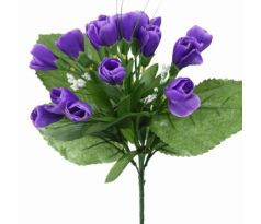 Umelá kytička krokusy fialová 25 cm