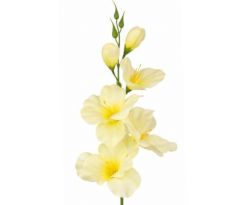 Umelá gladióla saténová krémová 54 cm