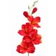 Umelá gladiola saténová červenozelená 54 cm