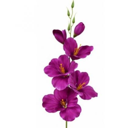 Umelá gladióla saténová fialová 54 cm