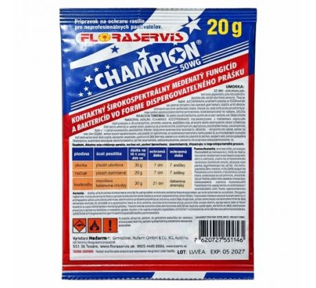 Floraservis Champion 50 WG 20 g / 20 l vody