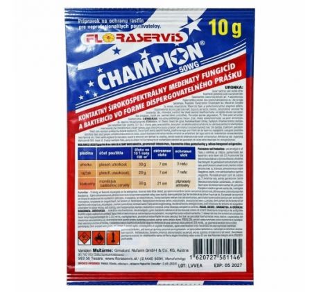 Floraservis Champion 50 WG 10 g / 10 l vody