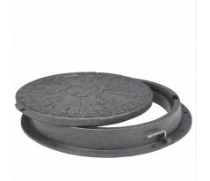 Poklop plastový  600 šedý so zámkou zaťaženie 5 t