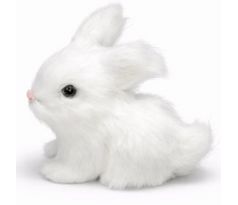 Zajačik sediaci biely mini 6,5 cm