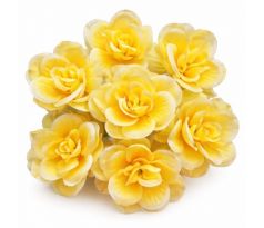 Ružičky umelé žlté W303-06 - 10 ks