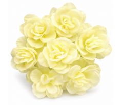 Ružičky umelé krémové 10 ks