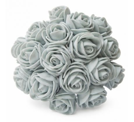 Ružičky šedé penové 2 cm / 12 ks