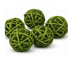 Dekorácia gulička Lata Ball zelená 4 cm / 1 ks