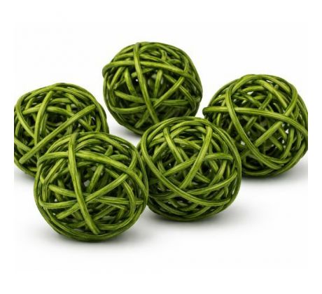 Dekorácia gulička Lata Ball zelená 4 cm / 1 ks