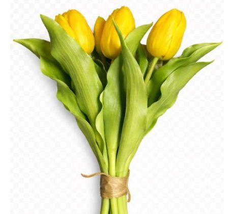 Umelá kytica tulipány žlté 30 cm