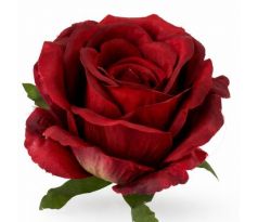 Umelá ruža tmavočervená 9 cm