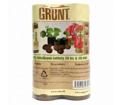 Rašelinové tablety JIFFY 30 ks - priemer 3,8 cm