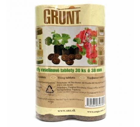 Rašelinové tablety JIFFY 30 ks - priemer 3,8 cm