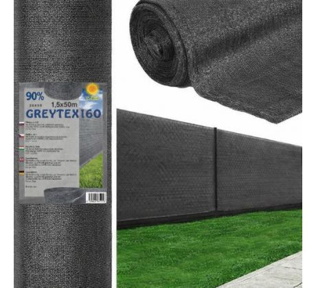 Tieniaca sieť GREYTEX 90 % sivá - 1,5 x 50 m