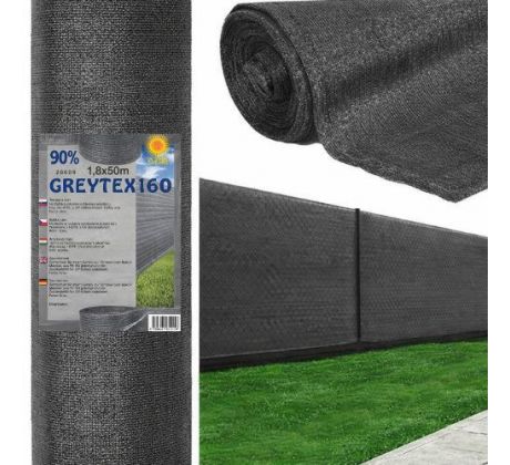 Tieniaca sieť GREYTEX 90 % sivá - 1,8 x 50 m