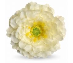 Umelá cínia bledožltá 9 cm
