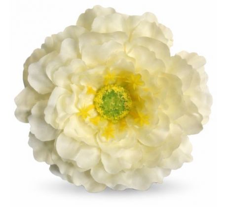 Umelá cínia bledožltá 9 cm