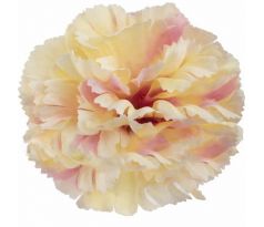 Umelý karafiát krémovofialový 9 cm