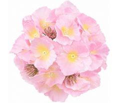 Umelá hortenzia ružová 17 cm