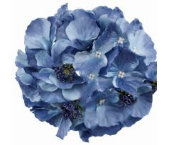 Umelá hortenzia modrá 17 cm