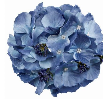 Umelá hortenzia modrá 17 cm