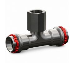 Uhlíková oceľ T-kus ZD-vnútorný závit