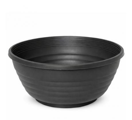 Plastový kvetináč misa antracit 22 cm