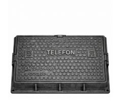 Liatinový poklop B125 s rámom 900x600