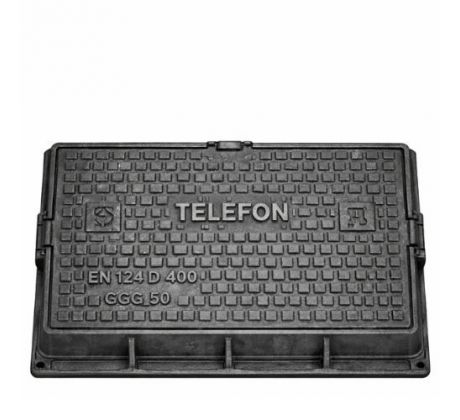 Liatinový poklop B125 s rámom 900x600