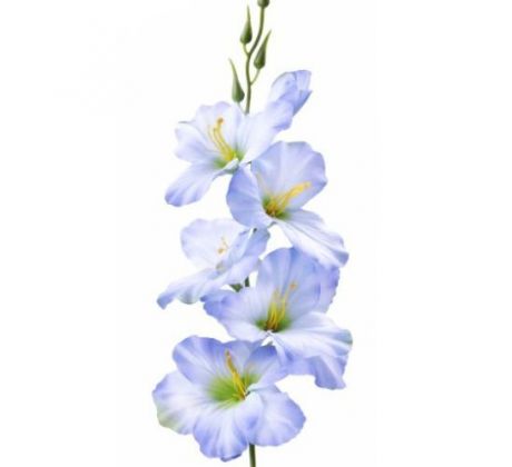 Umelá gladióla saténová modrá 54 cm